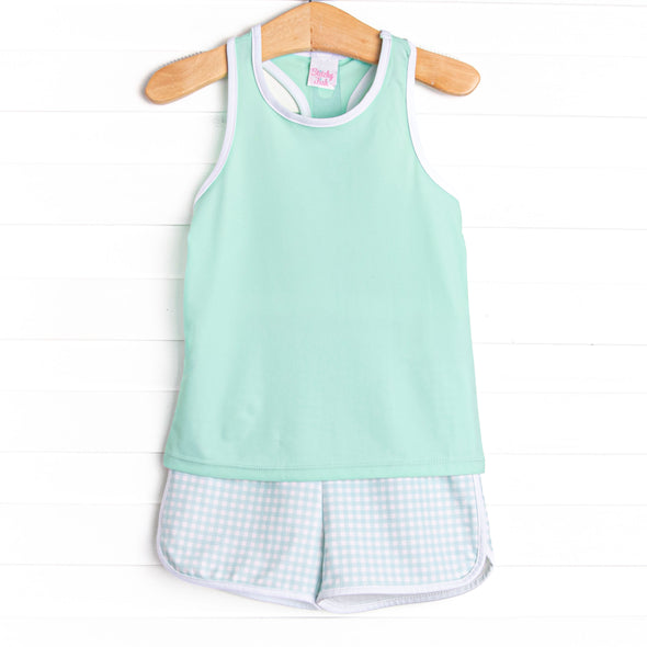 Reece Racerback Short Set, Mint