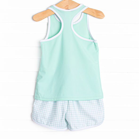 Reece Racerback Short Set, Mint