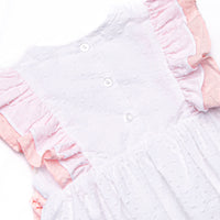 Little Sister Embroidered Bubble, White