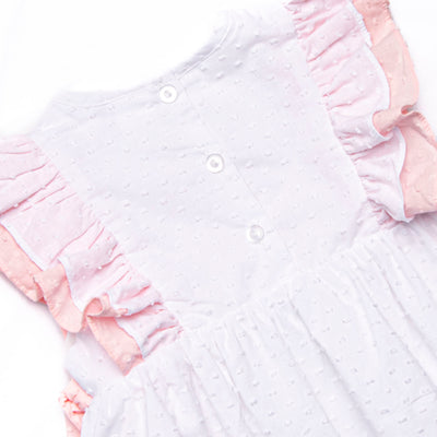 Little Sister Embroidered Bubble, White