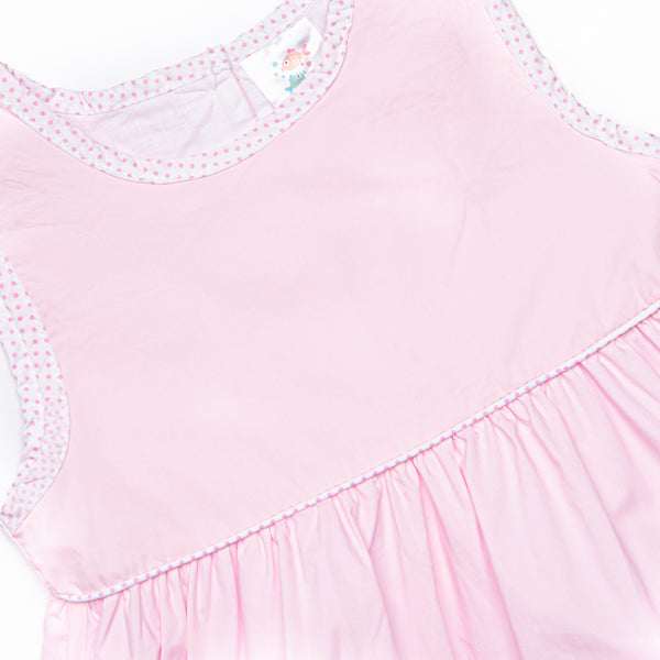 ABC Apple Applique Dress, Pink