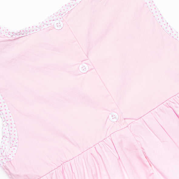 ABC Apple Applique Dress, Pink