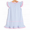 Wheels on the Bus Applique Dress, Blue