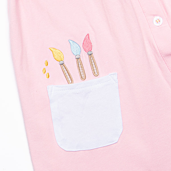 Classroom Crafts Applique Dress, Pink
