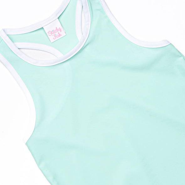 Reece Racerback Short Set, Mint