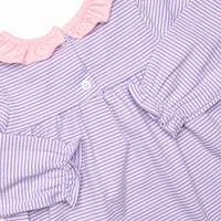 Amelia Legging Set, Purple Stripe