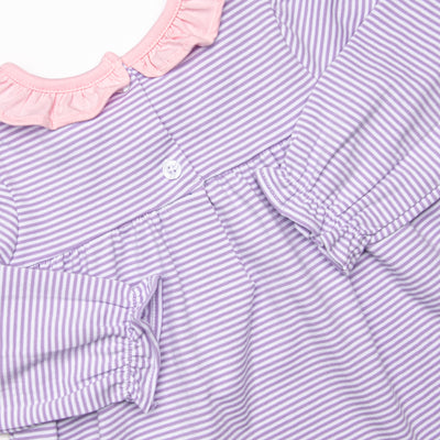 Amelia Legging Set, Purple Stripe