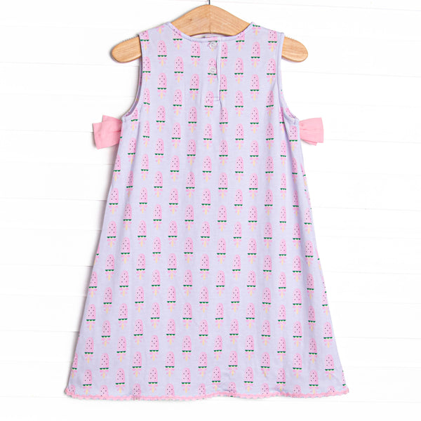 Watermelon Pop Side Tie Dress, Purple