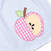 Snack Time Slices Applique Dress, Blue