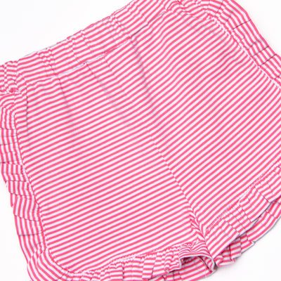 Calla Short Set, Flamingo Pink Stripe