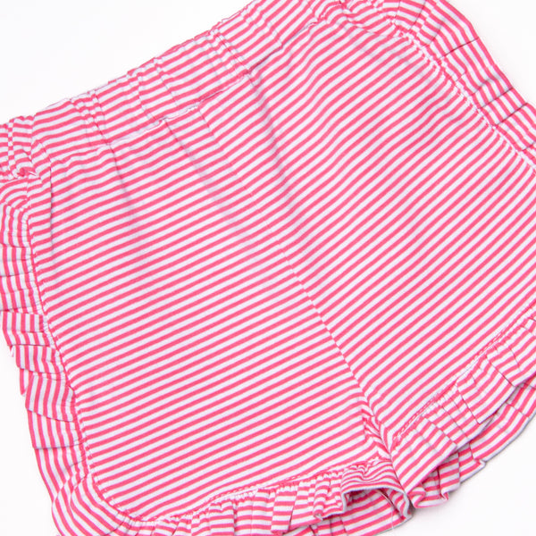 Calla Short Set, Flamingo Pink Stripe
