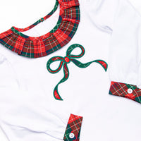 Christmas Cheer Applique Skirt Set, Red