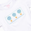 Blue Sky Balloons Smocked Short Set, Green