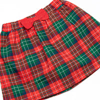 Christmas Cheer Applique Skirt Set, Red