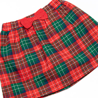 Christmas Cheer Applique Skirt Set, Red