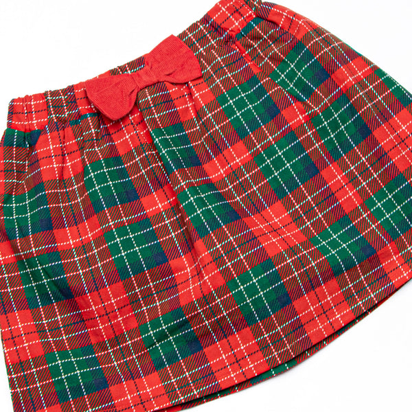 Christmas Cheer Applique Skirt Set, Red