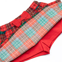Christmas Cheer Applique Skirt Set, Red