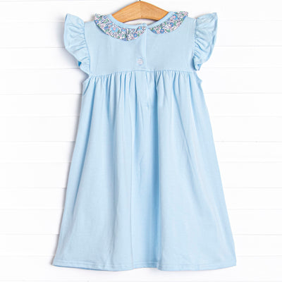 Packed and Prepared Applique Dress, Blue