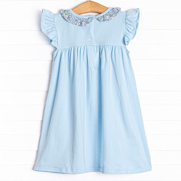 Packed and Prepared Applique Dress, Blue