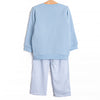 Star So Bright Applique Sweatshirt Pant Set, Blue