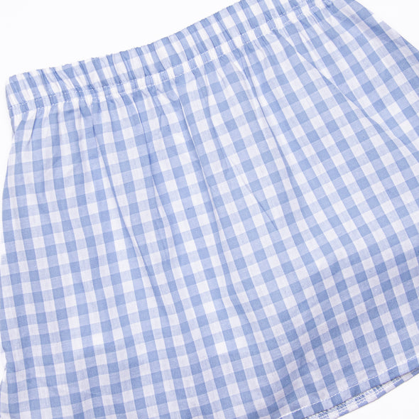 Apples to Apples Applique Skort Set, Blue