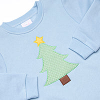 Star So Bright Applique Sweatshirt Pant Set, Blue