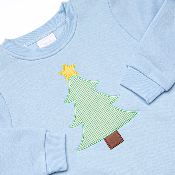 Star So Bright Applique Sweatshirt Pant Set, Blue