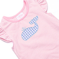 Make a Splash Applique Ruffle Short Set, Pink