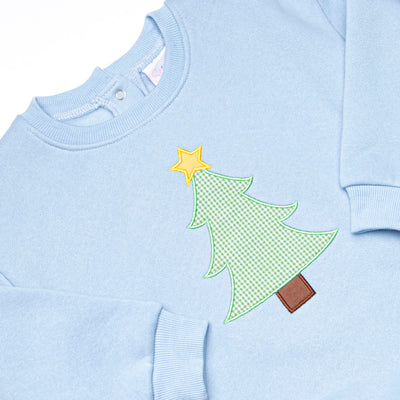 Star So Bright Applique Sweatshirt Bubble, Blue