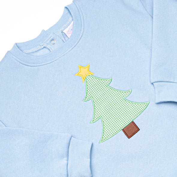 Star So Bright Applique Sweatshirt Bubble, Blue