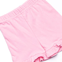 Make a Splash Applique Ruffle Short Set, Pink