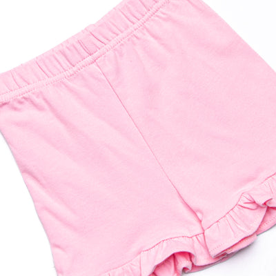 Make a Splash Applique Ruffle Short Set, Pink
