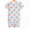 Sand Crab Sleeper Bamboo Pajama Short Set, Blue