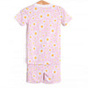 Dotted with Daisies Bamboo Pajama Short Set, Pink