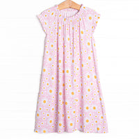 Dotted with Daisies Bamboo Night Gown, Pink