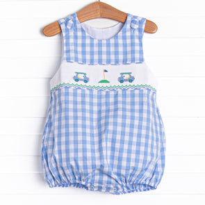Country Club Cruisin' Smocked Bubble, Blue