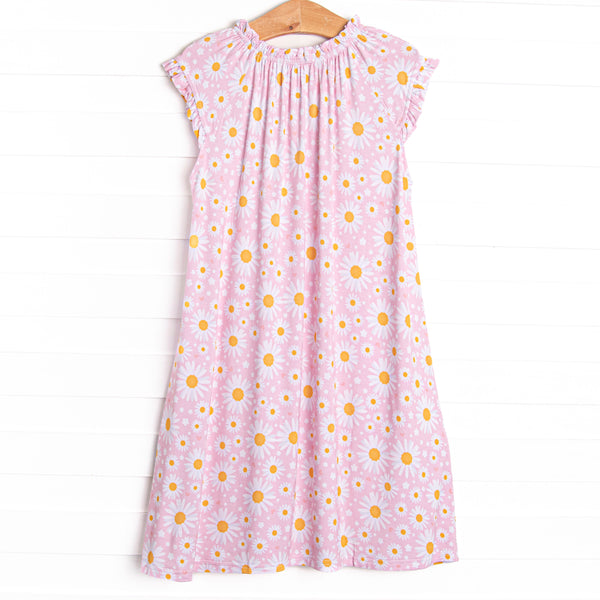 Dotted with Daisies Bamboo Night Gown, Pink