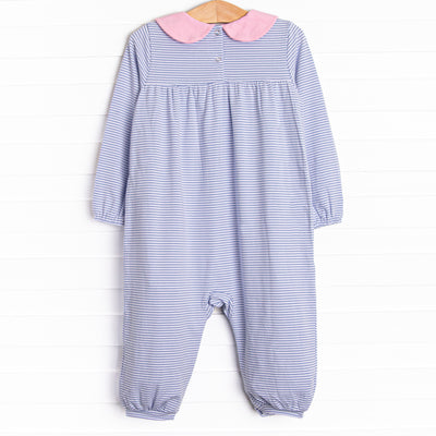 Karina Romper, Periwinkle Stripe
