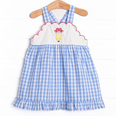 Composition Cutie Applique Dress, Blue