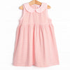Isabella Dress, Light Pink and Peach Stripe
