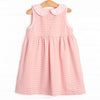 Isabella Dress, Light Pink and Peach Stripe