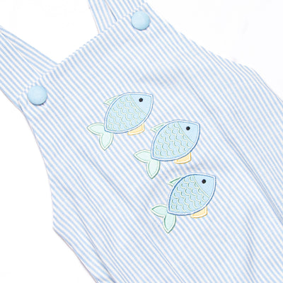 Shimmering Scales Applique Bubble, Blue