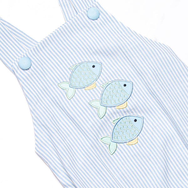Shimmering Scales Applique Bubble, Blue
