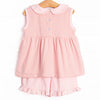 Isabella Short Set, Light Pink and Peach Stripe
