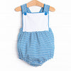 Clayton Sunsuit, Persian Blue Stripe