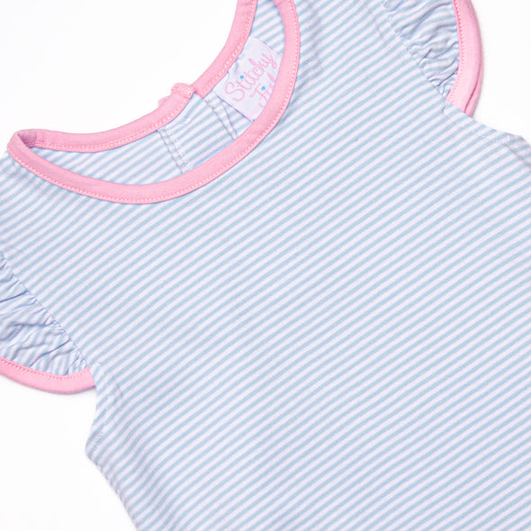 Wheels on the Bus Applique Dress, Blue