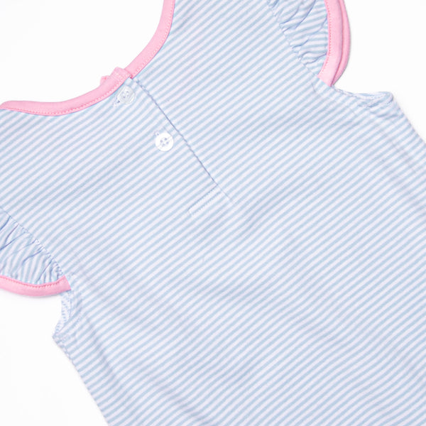 Wheels on the Bus Applique Dress, Blue