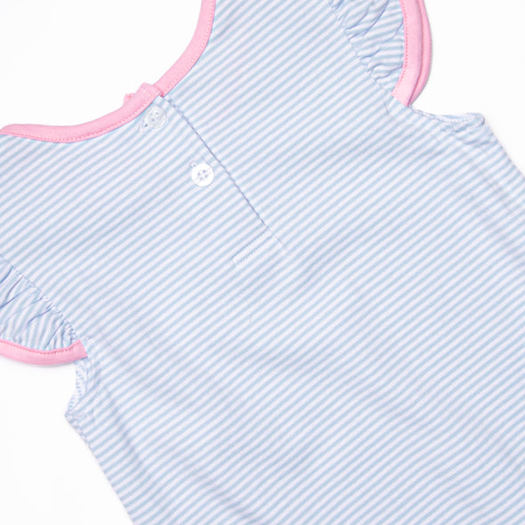Wheels on the Bus Applique Dress, Blue