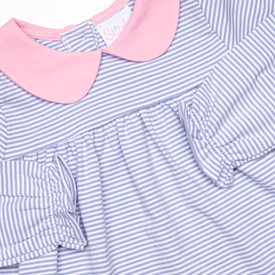 Olivia Legging Set, Periwinkle Stripe