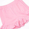 Ready To Learn Applique Ruffle Short Set, Pink